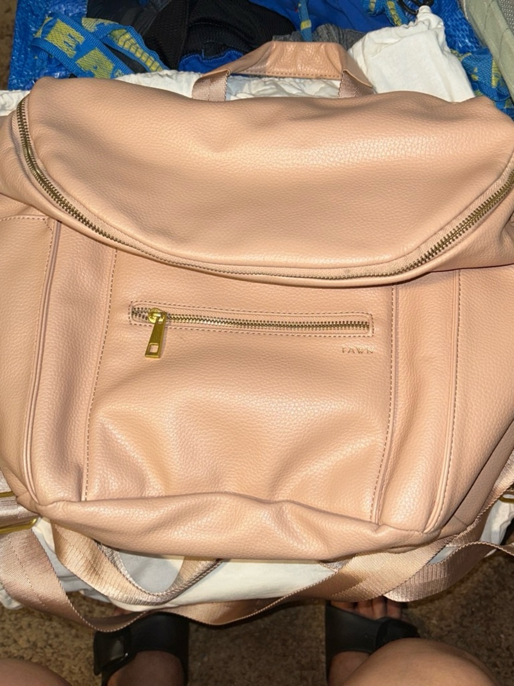 Fawn Design Blush Pink Convertible Diaper Backpack